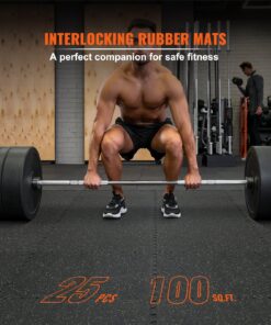 60cm x 60cm EVA Foam & Rubber Top Interlocking Workout Mats