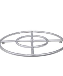 VEVOR 61 cm (24 inch) Round Stainless Steel Drop-in Fire Pit Pan