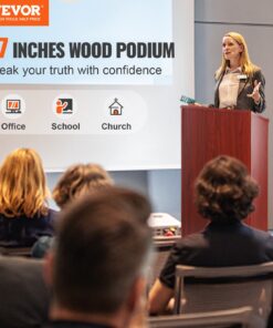 120 cm (47 in) Hostess Stand with 4 Lockable Wheels for Church