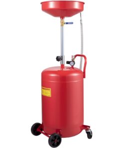 VEVOR 75.7-Liter (20 Gallon) Portable Waste Oil Drain Tank with Adjustable Height and Pressure Valve for Auto Repair and Home Use