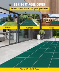 Fits 4.9x9.8m (16x32ft) Pools with 1.2x3m (4x10ft) Center End Step