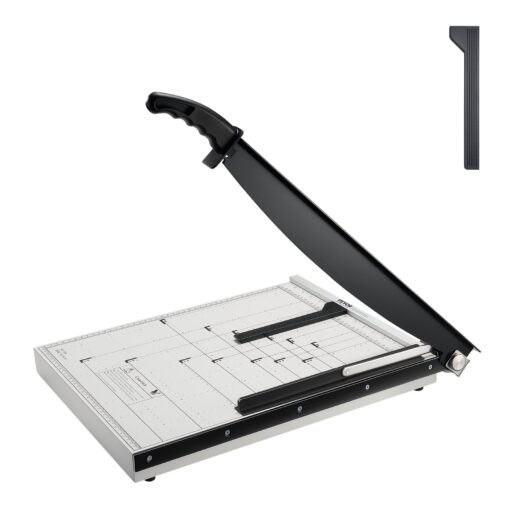 VEVOR Heavy Duty Guillotine Paper Cutter with Guard Rail