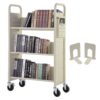 VEVOR 150 kg 330 lbs Library Book Cart with Lockable Wheels