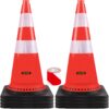 VEVOR 8 Pack 30 76 cm Orange Traffic Safety Cones with Reflective Collars