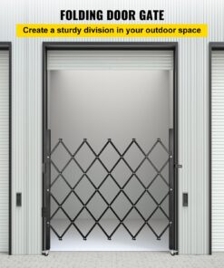 1.22m H x 1.68m W Steel Accordion Door with Padlock