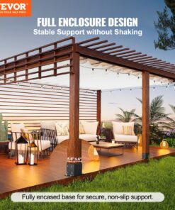 Sturdy Carbon Steel Anchor for 5.5x5.5 Inch (140x140mm) Columns