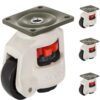 VEVOR 4 Pack Leveling Casters GD 60F   Adjustable Height Plate Mounted Footmaster Casters