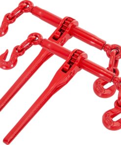 VEVOR 3000kg (6600lbs) Ratchet Chain Load Binder with G70 Hooks