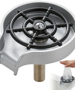 VEVOR 360° Rotating Glass Rinser for Sink with 10 High-Pressure Jets