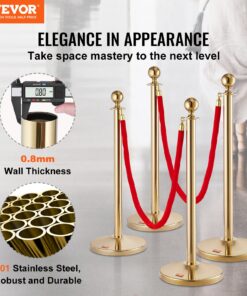 Stainless Steel Queue Barriers with Fillable Bases for Weddings