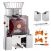 VEVOR Commercial Orange Juicer Machine 120W Automatic Juice Squeezer with 55 80mm 22 32 inch Feed Chute
