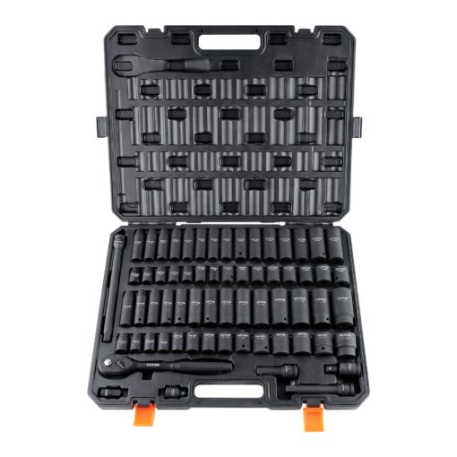 VEVOR 65 Piece 12 Inch Drive Impact Socket Set