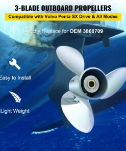 3-Blade 36.8 cm x 53.3 cm (14.5" x 21") Pitch