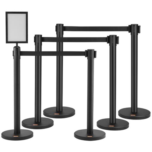 VEVOR Crowd Control Stanchions with Sign Holder