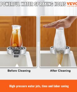 360° Rotating Cup Washer for Kitchen Sink - ABS Material