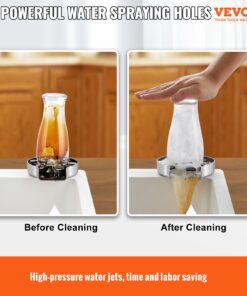 10 High-Pressure Jets 360° Rotating Cup Washer for Kitchen Sinks