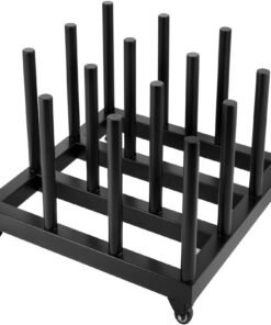 VEVOR Heavy Duty Mobile Vinyl Cart with 16-Roll Capacity