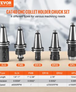 Precision ER16/ER32 Spring Steel Chucks with 10 Pull Studs & 3 Wrenches