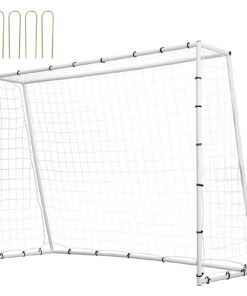 VEVOR 2.44x1.83m (8x6FT) Iron Soccer Rebound Trainer with Double-Sided Net