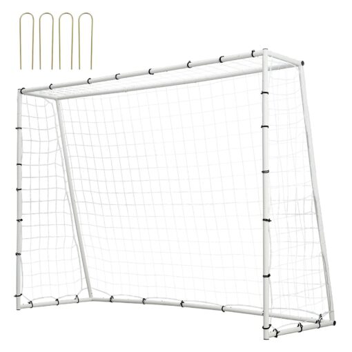 VEVOR 244x183m 8x6FT Iron Soccer Rebound Trainer with Double Sided Net