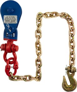 VEVOR 2-Ton Heavy-Duty Snatch Block with G70 Chain - 4400 lbs Capacity