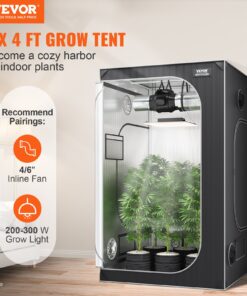 Гидропонная Палатка из Майлара 2000D с Высокой Отражающей способностью со Смотровым Окном