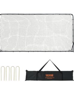 VEVOR Soccer Rebounder Net 3.66 x 1.83 m (12 x 6 ft) Durable Iron Frame with Portable Bag
