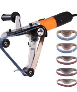 VEVOR 1300W Pipe Tube Polisher Sander with 6 Variable Speeds and 50PCS Sanding Belts - 38mm x 762mm (1.5 x 30 inch)