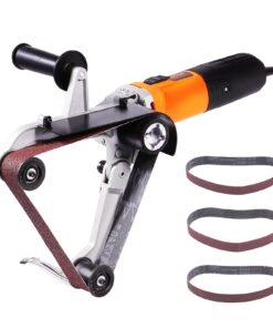 VEVOR 1300W Pipe Tube Polisher Sander with 6 Variable Speeds and 3 Sanding Belts (38mm x 762mm / 1.5in x 30in)