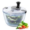VEVOR Glass Salad Spinner 45L 475Qt   Easy One Handed Press