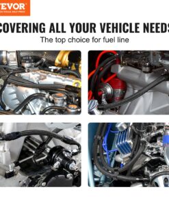 6.1m (20ft) Nylon Stainless Steel Braided Fuel Hose