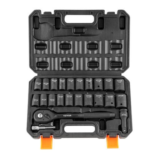 VEVOR 23 Piece 12 Inch 13 24 mm Drive Impact Socket Set