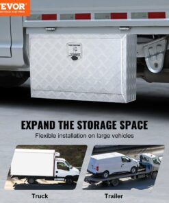 760×355×405 mm (30×14×16 in) Heavy Duty Aluminum with Lock and Keys for Trucks