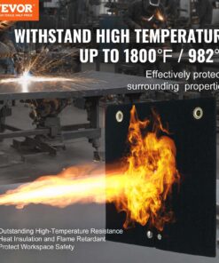 980°C (1800°F) Flame Resistant Soldering Pad with Metal Grommets