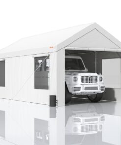 VEVOR Heavy Duty Carport 3x6m (10x20ft) Outdoor Garage Shelter with Removable Sidewalls