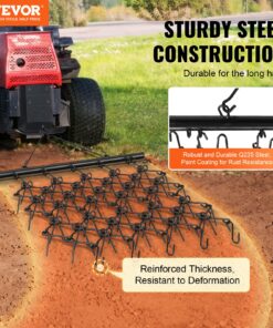 2000x1210mm (78.74x47.63 inches) 69-Tooth Chain Harrow for ATV UTV Tractor