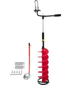 VEVOR 8'' (20 cm) Diameter Nylon Ice Drill Auger with 104-122 cm (41''-48'') Adjustable Extension