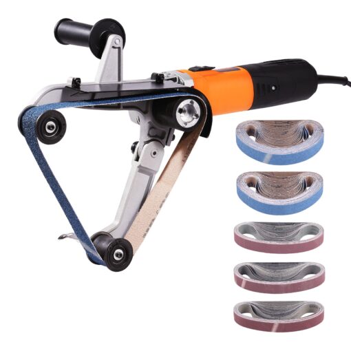 VEVOR 1300W Pipe Tube Polisher Sander with 6 Variable Speeds and 100 Sanding Belts