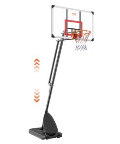 VEVOR Adjustable Basketball Hoop with 127-305 cm (4.2-10 ft) Height