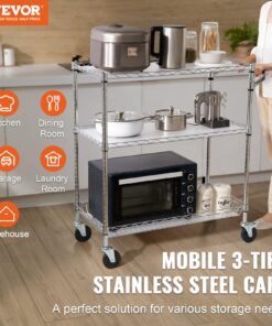 Steel Rolling Storage Trolley with 300 kg (661 lbs) Capacity