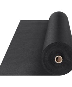 VEVOR Heavy Duty Non-Woven Geotextile Fabric 1.8x30.5m (6x100FT) 272gsm (8OZ) Weed Barrier and Landscape Fabric for Driveways