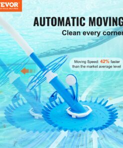 Silent Pool Vacuum with 13 in (33 cm) Wheel Deflector