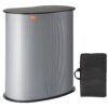 VEVOR Portable Tradeshow Podium Table with PVC  Wood Top