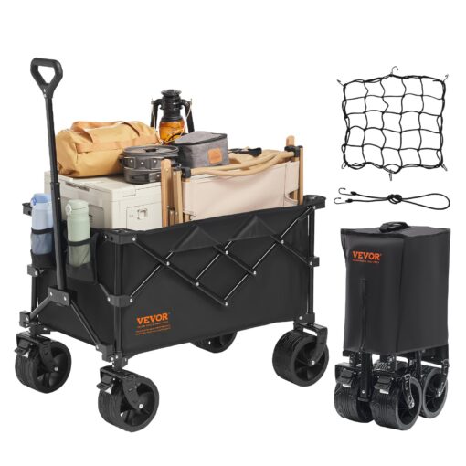 VEVOR Heavy Duty Collapsible Folding Wagon Cart