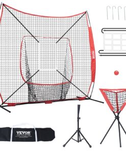 VEVOR 2.13x2.13m (7x7 ft) Portable Baseball Softball Practice Net with Frame