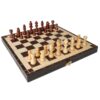 VEVOR 305 cm 12 Inch Magnetic Wooden Chess Set with Folding Board and Extra Queens