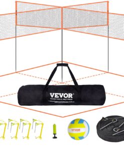 VEVOR 4-Way Volleyball and Badminton Net Set