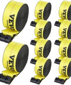 VEVOR Heavy-Duty Winch Straps 10-Pack