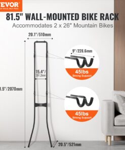 Adjustable Steel Storage for 12-26in (30-66cm) Bicycles