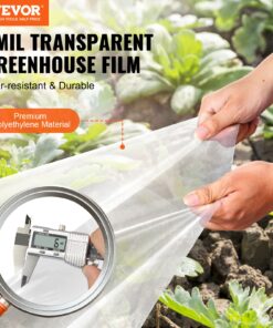6 Mil (0.15 mm) Clear UV-Resistant Polyethylene Film for Gardening